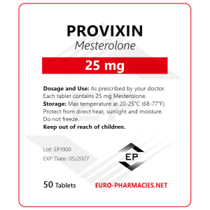 Provixin (Proviron) - 25mg/tab - 50 tab/bag