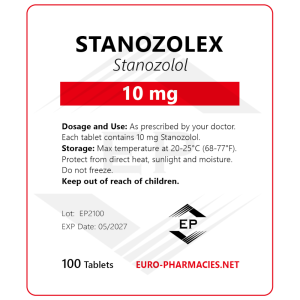 Stanozolex 10 (Winstrol) - 10mg/tab -100 tab/bag