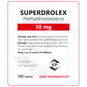 Superdrolex (Methyldrostanolone) - 10mg/tab -100 tab/bag
